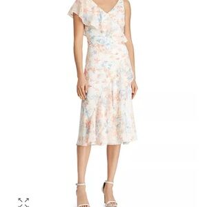 Lauren Ralph Lauren ruffle Pastel Floral Georgette Dress